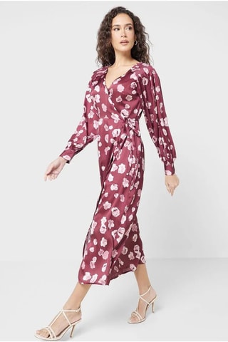 Robe portefeuille Bronwen - Bordeaux