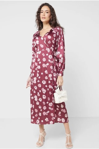 Robe portefeuille Bronwen - Bordeaux