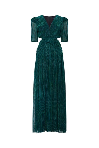 Robe longue Sparkle - Vert foncé