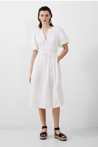 Robe midi Alora - Blanc