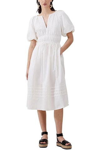 Robe midi Alora - Blanc