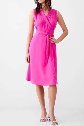Robe portefeuille Sleeveless - Rose