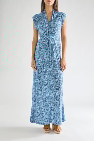 Robe longue Tropicana - Bleu