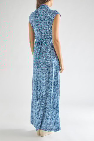 Robe longue Tropicana - Bleu