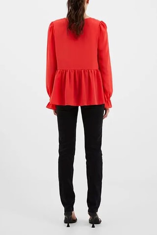 Blouse Crepe - Rouge