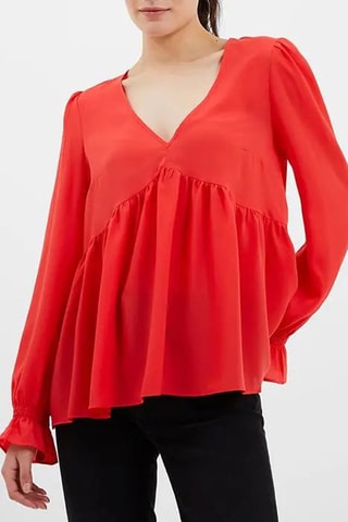 Blouse Crepe - Rouge