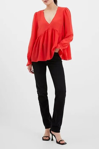Blouse Crepe - Rouge