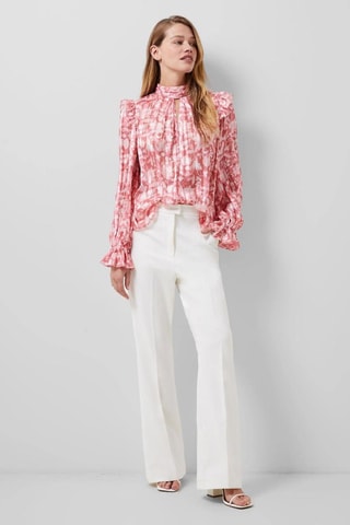 Blouse volantée plissée Cynthia - Rose