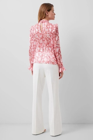 Blouse volantée plissée Cynthia - Rose