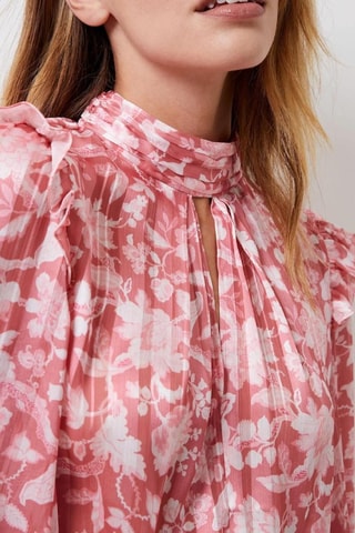 Blouse volantée plissée Cynthia - Rose