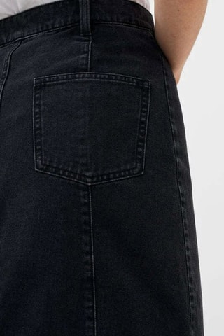 Jupe midi en jean Denver - Noir