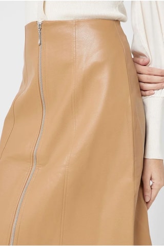 Jupe midi Claudia - Camel