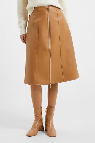 Jupe midi Claudia - Camel