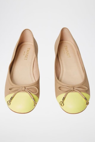 Ballerines - Marron clair et vert clair