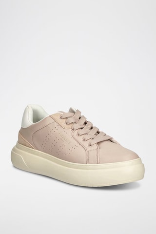 Baskets en cuir - Rose poudré