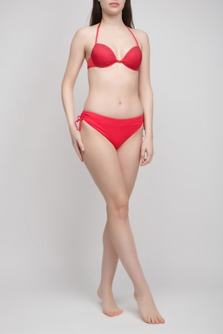 Haut de maillot push-up - Rouge