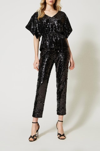 Pantalon cigarette - Noir