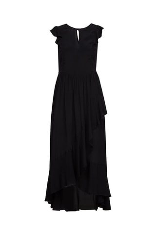 Robe midi en soie - Noir
