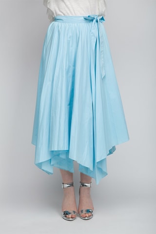 Jupe plissée - Bleu