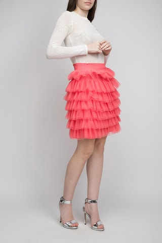 Jupe volantée - Rose