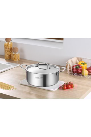 Faitout en acier inoxydable - 28 cm - 6,35 l