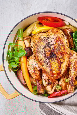 Faitout en fonte émaillée Billiet - 32 x 17 x 25 cm