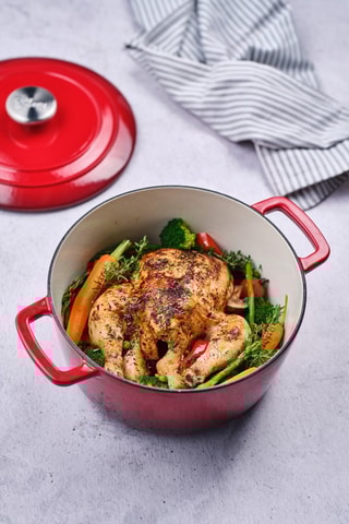 Faitout en fonte émaillée Billiet - 34 x 16 x 29 cm