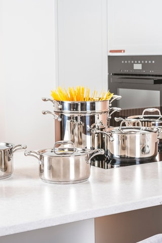 Casserole en acier inoxydable - 18 cm