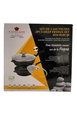 2 sauteuses L'amovible avec manches amovibles - 24 et 28 cm