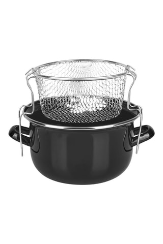 Friteuse avec couvercle et passoire Essential - 20 cm