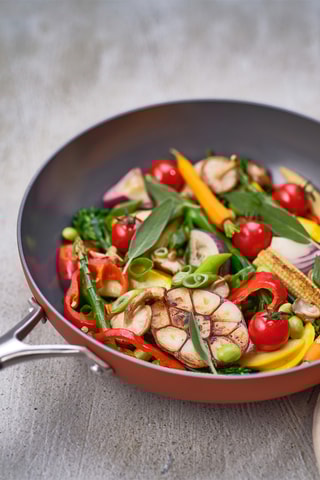 Wok avec revêtement en céramique et titane - 28 cm