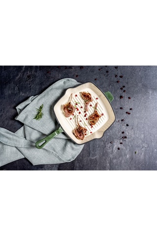 Poêle en fonte - 21 x 21 x 4,8 cm