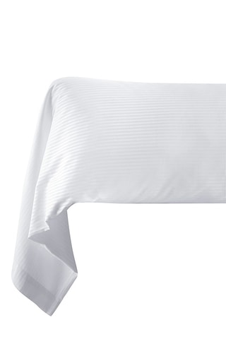 Taie de traversin en satin de coton 83 fils/cm²  Blanc