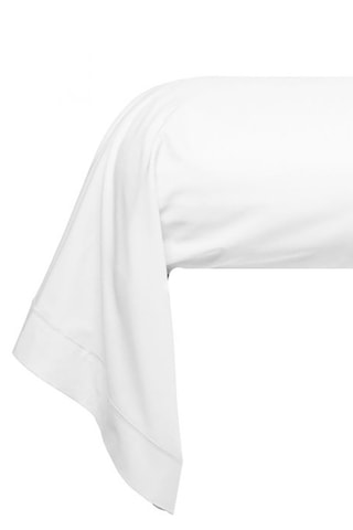 Fronha de travesseiro em cetim de algodão 83 fios/cm² - Branco