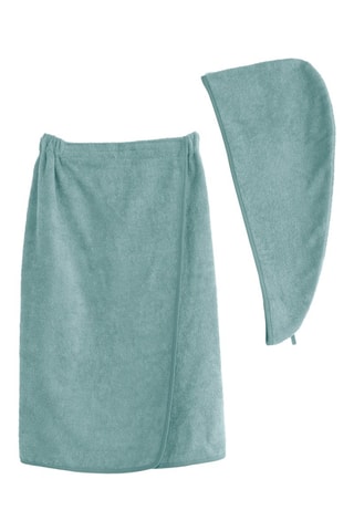 Pareo e asciugamano - Verde celadon