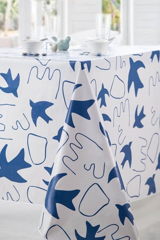Tovaglia Hirondelle - Blu e bianco
