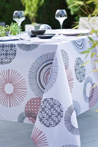 Tovaglia Oasis - Blu e bianco 