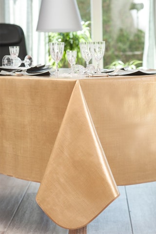 Hule rectangular Effet tissage - Dorado