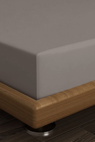 Sábana bajera de algodón 117 g/m² - Gris