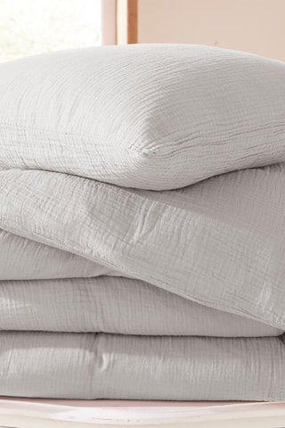 Funda de almohada de gasa algodón 57 hilos/cm² Noah - Perla