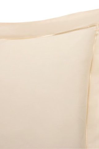 Funda de almohada de satén de algodón 120 hilos/cm² Prestige - Crema