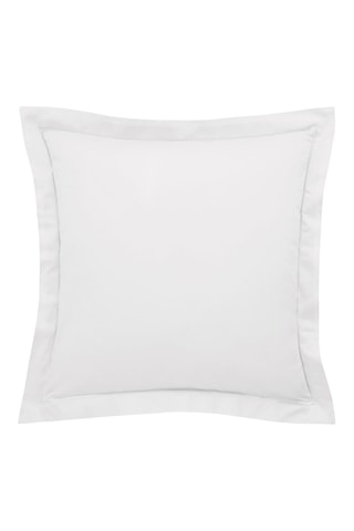 Funda de almohada de satén de algodón 120 hilos/cm² Prestige - Blanco