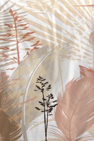 Juego de sábanas Plume - Blanco y rosa