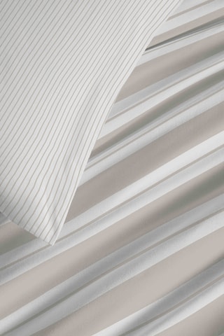 Pack parure copripriumino in cotone 57 fili/cm²  Florence - Bianco e beige