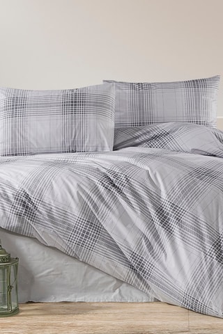 Parure copripiumino in cotone Nima - 57 fili/cm² - Grigio