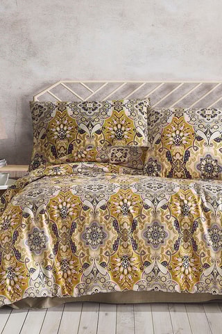 Parure copripiumino in raso di cotone La Maison 79 fili/cm² - Ambra