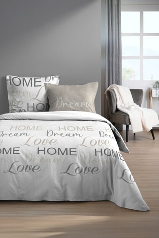 Parure copripiumino - Bianco e beige