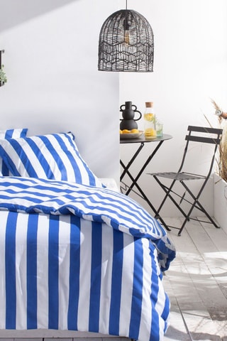 Parure copripiumino in cotone 47 fili/cm² - Blu elettrico