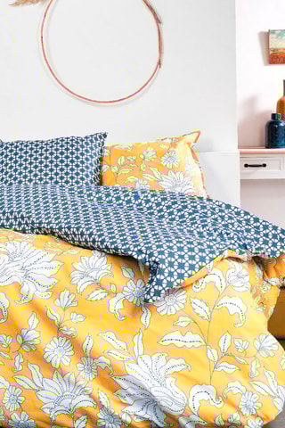 Parure copripiumino in cotone 57 fili/cm² - Giallo