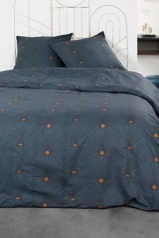 Parure copripiumino in cotone 57 fili/cm² - Blu scuro